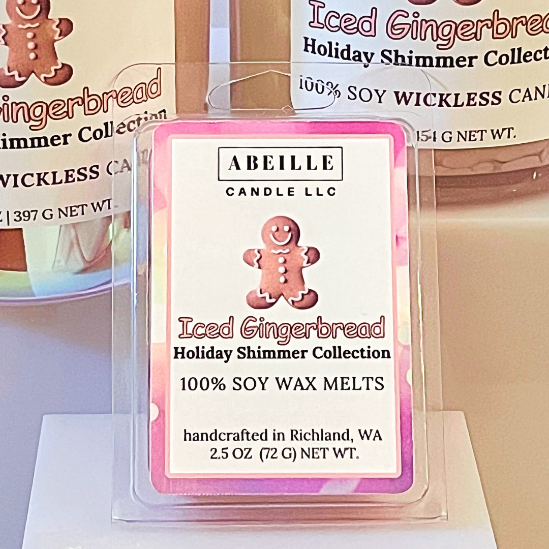 Iced Pink Gingerbread Shimmer Wax Melts