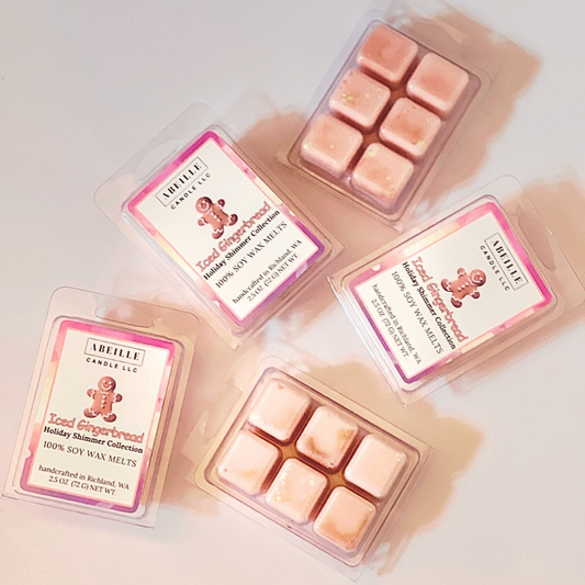 Iced Pink Gingerbread Shimmer Wax Melts